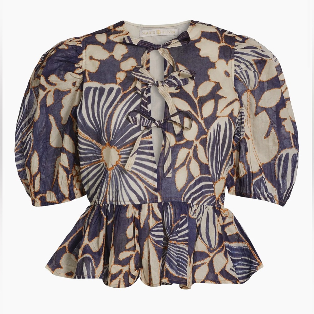 Marie Oliver Estella peplum top.